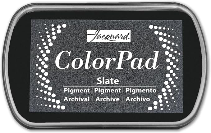 Jacquard ColorPad Archival Pigment Ink Stamp Pads- Slate by Jacquard