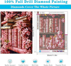 Meothan Diamond Art Kits for Adults Flowers Bookshelf Diamond Painting Kits for - Image 3
