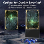 1000 Pack Card Sleeves, 500 Matte Trading Card Sleeve and 500 Inner Sleeves - Image 2