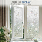 rabbitgoo Window Privacy Film, Stained Glass Cling, Tulip 23.6" x 157.4" | - Image 5