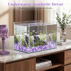 DomeStar 150PCS Fake Ice, Vase Filler Purple Fake Diamonds Plastic Clear Gems - Image 7