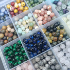 720pcs 6mm Natural Round Stone Beads Gemstone Beading Hole Size 1mm Crystal - Image 6