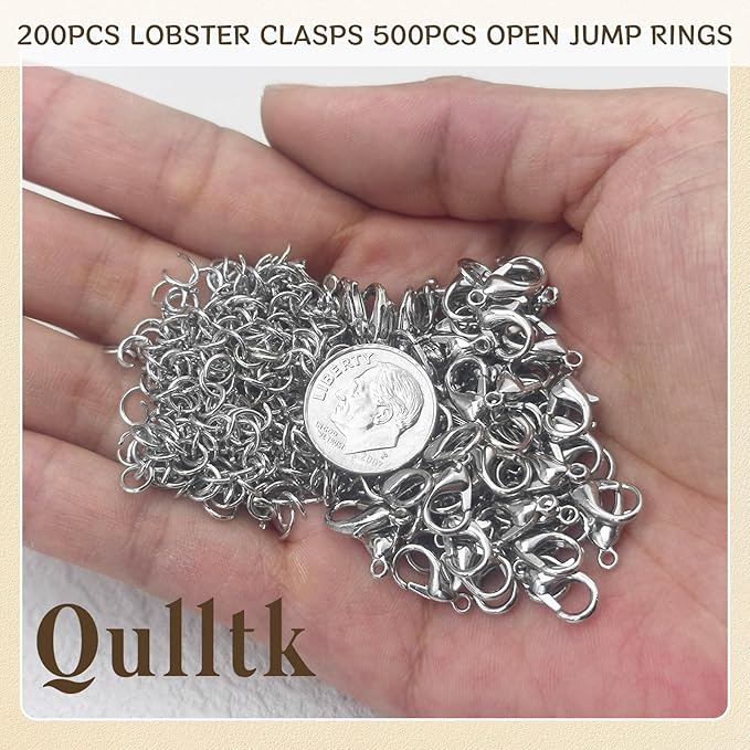 700Pcs Lobster Claw Clasps and Open Jump Rings Set, Lobster Clasps - Image 3