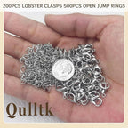 700Pcs Lobster Claw Clasps and Open Jump Rings Set, Lobster Clasps - Image 3