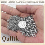700Pcs Lobster Claw Clasps and Open Jump Rings Set, Lobster Clasps - Image 3