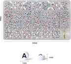 1400 Pieces 4x7mm White Round Acrylic Alphabet Letter Beads A-Z Heart Pattern - Image 3