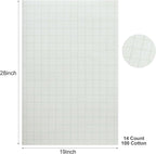 Aida Cloth 14 Count Cross Stitch Fabric, 19×28inch | 100%Cotton, Pre-Threaded - Image 2