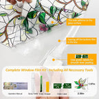 Window Privacy Film Stain Glass Window Film Rainbow Window Film Window clings - Image 2