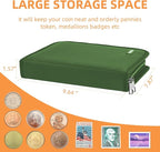 Coin Collection Book for Collector 260 Pockets Fireproof | :Coin Collection - Image 6