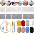 Allazone 6 PCS Punch Needle Coaster Kit by Allazone