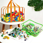 6 Color Toy Storage Bags with Labels, Reusable Clear PVC Board Game Storage - Image 4