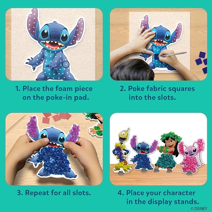 Skillmatics Poke-in Art – Lilo & Stitch, Mess-Free Fun, DIY Wood Craft Kit | - Image 4