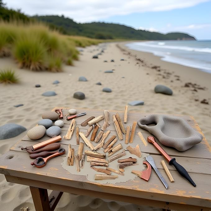 20 Pcs Wood Natural Driftwood Pieces Branch Slices Beach Decor - Image 9