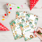 Wild One Birthday Invitations, 25 Double-Sided Invitation Cards - Image 3
