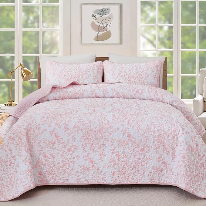 WONGS BEDDING Quilt King Size, Botanical Quilt by WONGSBEDDING