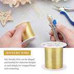 BENECREAT 22 Gauge 164FT Tarnish Resistant Gold Wire Jewelry Beading Wire - Image 4