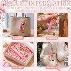 VioraWhite 457 Pcs Butterfly Charms Lip Gloss Keychain Making Kit, DIY Craft - Image 5