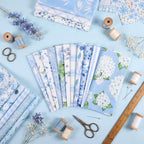 25 Pcs Blue Quilting Fabric Scraps - Image 2