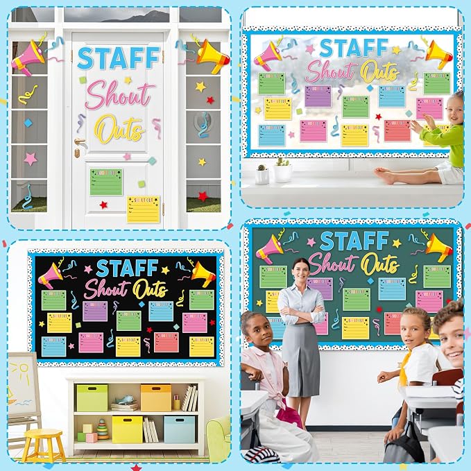 Staff Shout Outs Bulletin Board Decorations Colorful Back to School Bulletin - Image 6