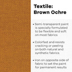 Textile Color Paint BRWN Ochre - Image 2