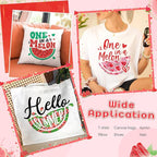 Tintnut Summer Watermelon Heat Transfer Vinyl, easy cut & weed, stretch washable - Image 6
