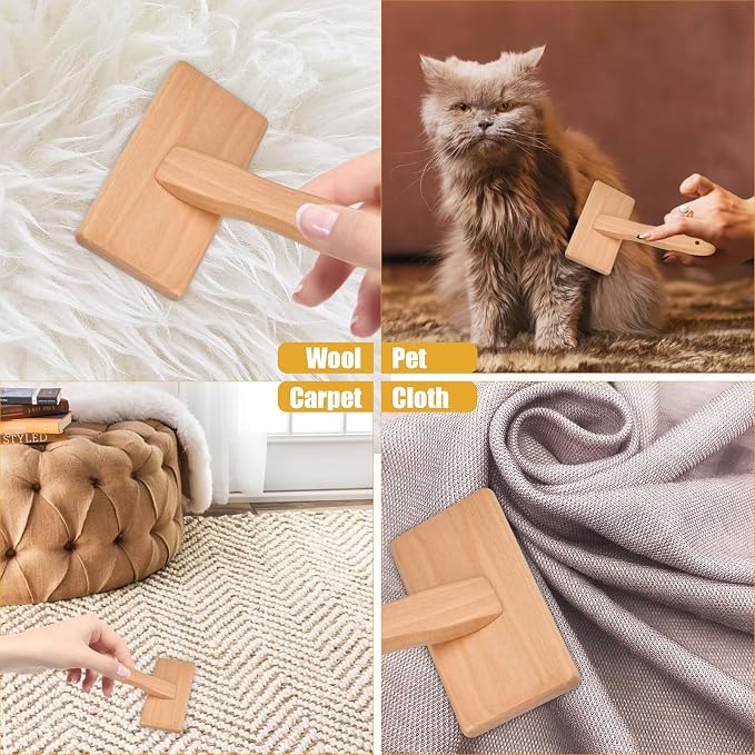 Lainballow 4 PCS Wool Carders, Wooden Hand Carders - Image 7
