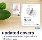 Strathmore 200 Series Sketch Pad, 8.5x11 inch, 100 Sheets, Side Wire - Image 3