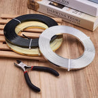 Fashewelry 98Ft 3 Colors Aluminum Flat Wire 5mm Wide Bendable Metal Craft Wire - Image 6