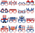 Pajean 32 Pcs USA Patriotic Party Decorations Eyeglasses 250th Anniversary by Pajean
