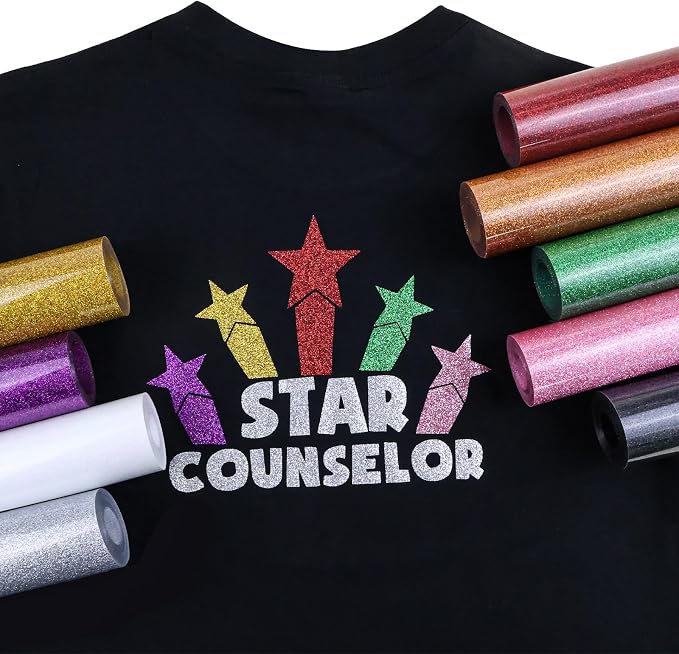 Bronze Glitter Heat Transfer Vinyl, Glitter Iron-On - Image 7