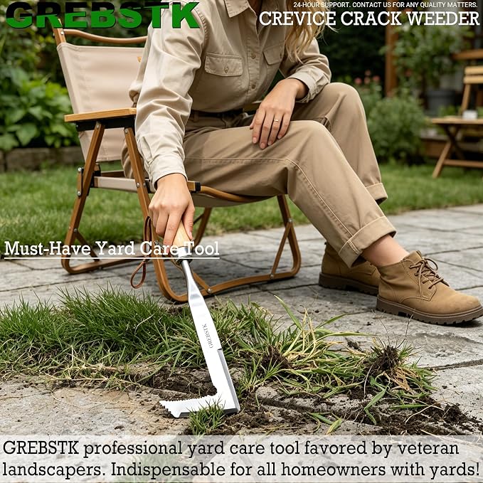 GREBSTK Crack Weeder Crevice Weeding Stainless Steel Sharp Lightweight Tool | - Image 6