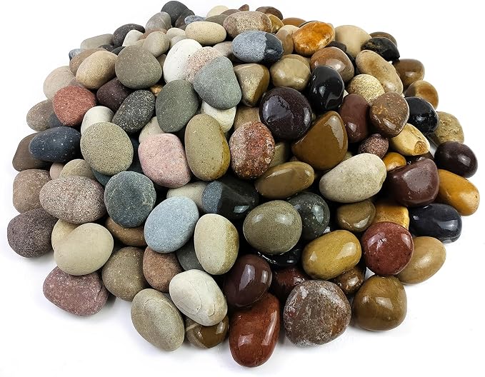 FANTIAN 20 lbs River Rocks for Plants, 1-2 Inch Decorative Pebbles Stones for - Image 3
