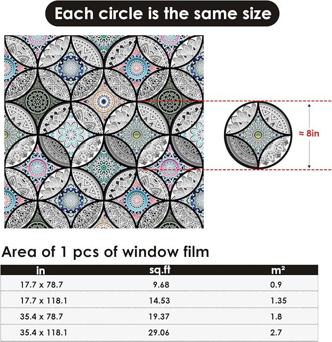 DKTIE Static Cling Decorative Window Film - Image 9