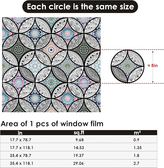 DKTIE Static Cling Decorative Window Film - Image 9