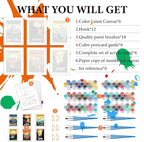 Fountor 6 Pack Paint by Numbers Kit - Image 4