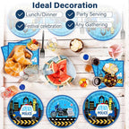 100 Pcs Police Party Plates and Napkins Party Supplies Police Birthday Party - Image 6