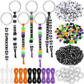 Landical 564 Pcs DIY Bead Keychain Kit Key Chain Making Craft Adjustable Letter by Landical
