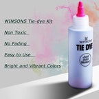 WINSONS Tie Dye Kit, 8 Colours Non Toxic Permanent Fabric Dye Art Set - Image 4