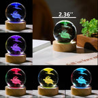 3D Sea Turtle Gifts for Women Crystals Ball 60mm - Image 3