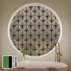 3D Vintage Stained Glass Window Film by ChicSkin