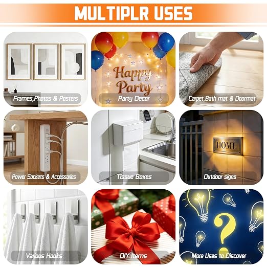 Double Sided Tape Heavy Duty, 1.18 in x 10 FT Clear Double Sided Mounting Tape - Image 6
