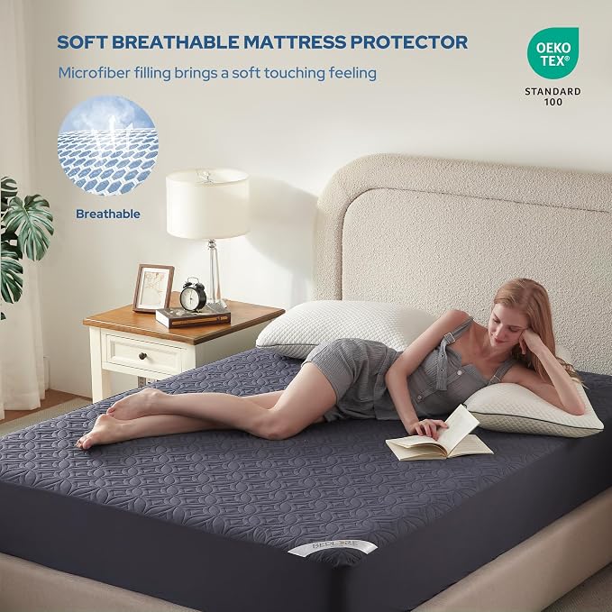 BEDLORE Waterproof Mattress Protector, King Size Mattress Pad - Image 3