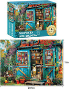 500 Piece Puzzle for Adults Jigsaw Puzzles Cat Puzzles, Book House Puzzles for - Image 2
