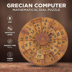 Project Genius Grecian Computer Mechanical Math Puzzle, Wooden Brainteaser Gift - Image 3