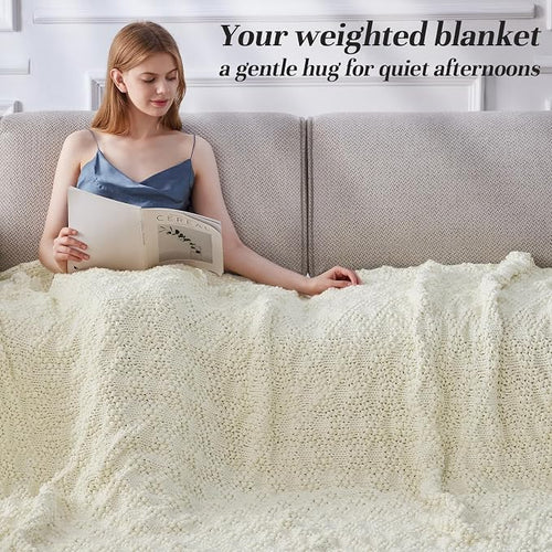 Anysay Knitted Weighted Blanket - Image 2