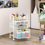 4-Tier Rolling Utility Cart - Image 6