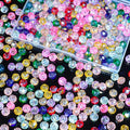 220Pcs Colors Random 10mm Crystal Glass Beads by Laopottbeads