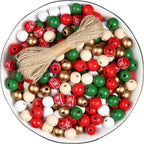 240PCS Colorful Round Wooden Christmas Beads - Image 5