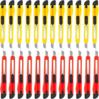 DIYSELF 24 Pack Box Cutters Bulk Utility Knife Retractable, Razor Knife Exacto by DIYSELF