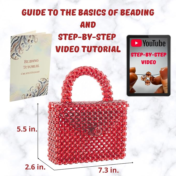 Create&Delight Arts and Crafts for Adults: Craft Supplies for Weaving Beaded - Image 4
